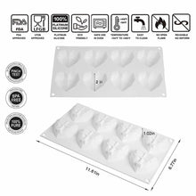 قالب سيليكون على شكل قلب ثلاثي الأبعاد