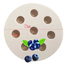 قالب سيليكون على شكل توت أزرق