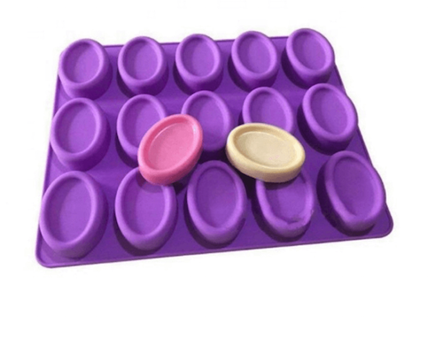 Mini oval 15 cavities silicon mold