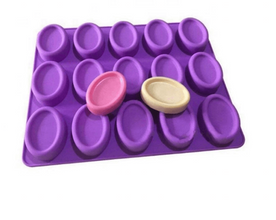Mini oval 15 cavities silicon mold