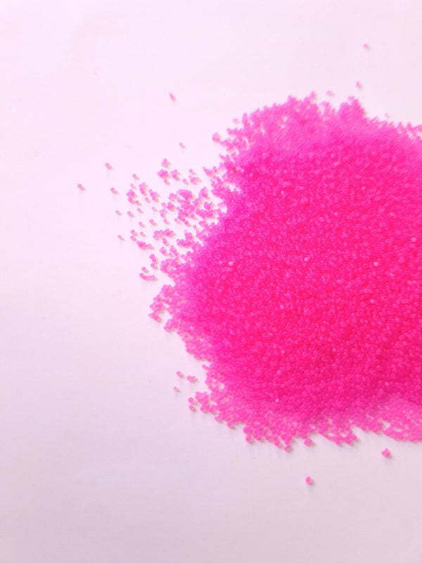 Neon Pink Insoluble Jojoba Beads ( 20-30 mesh)