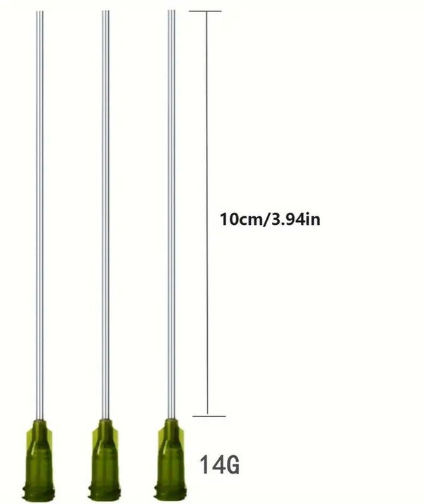 محقنة سعة 20 مل مع إبرة إعادة تعبئة من الفولاذ المقاوم للصدأ