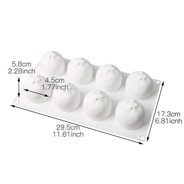 Orange silicone mold(8 cavities)