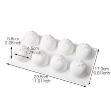 Orange silicone mold(8 cavities)