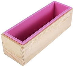 Soap loaf silicon mold with wooden box