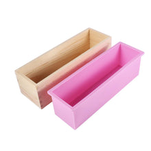 Soap loaf silicon mold with wooden box