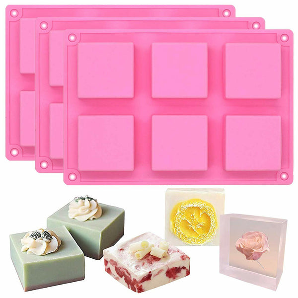 Square silicone mold (6 cavities)