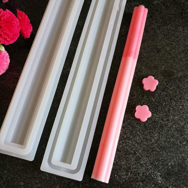 flower long silicon mold tube