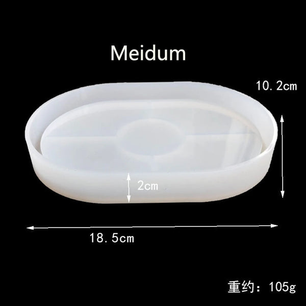 Oval tray silicon